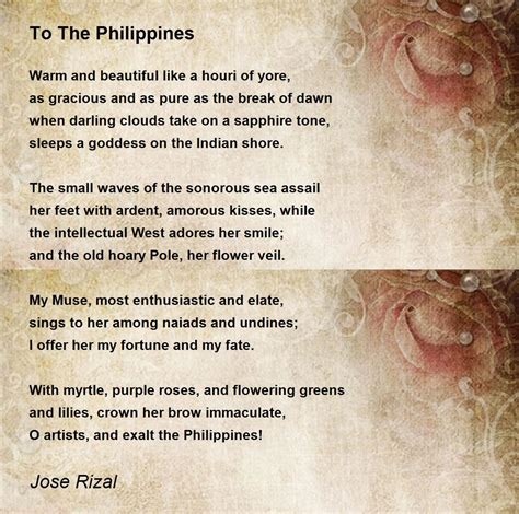 Filipino Poems: Examples Of Filipino Poems Or Poetry.